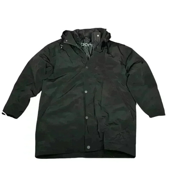 Men's Claiborn Downfill Blend Double Jacket Black Size Medium NWOT - Picture 2 of 16